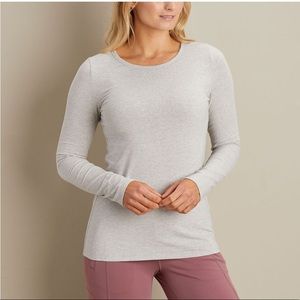 Duluth Women's No-Yank Long Sleeve Scoopneck T-Shirt Size Small